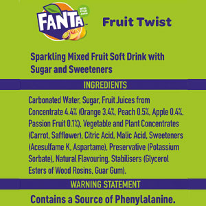 fanta fruit twist allergen