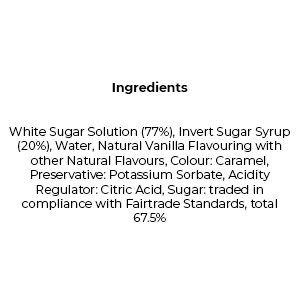 vanilla syrup allergen